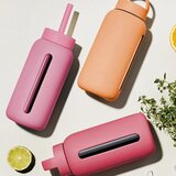 Muuki Silikonska slamka sa četkom za čišćenje/s poklopcem Flamingo Pink – | shoptok.hr