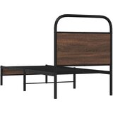  Okvir kreveta bez madraca smeđa boja hrasta 80x200 cm drveni | shoptok.hr