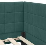  Kutni okvir kreveta Tamnozelena 80 cm x 200 cm Baršun | shoptok.hr