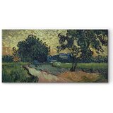  Slika - Vincent Van Gogh – Landscape with the Chateau of Auvers at Sunset 120x60 Premium Print | shoptok.hr