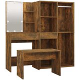  Set toaletnog stolića LED boja hrasta od konstruiranog drva Smeđa | shoptok.hr