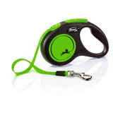 Flexi povodac za pse, mačke i ostale male životinje, 5m, s, neon zeleni | ePonuda.com