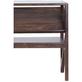 Light & Living Pomoćni stol sa staklenom pločom stola u tamnoj prirodnoj boji 41x119 cm Yuki – | shoptok.hr