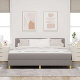  Krevet s uzdignutjem s madracem Taupe 180x200 cm Tkanina | shoptok.hr