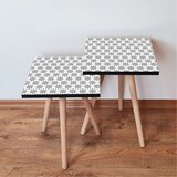 Hanah home Twins set stolića za kafu, 2 dijela, šareni | Eponuda.ba