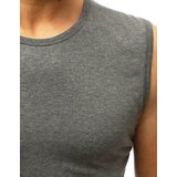 DStreet Tank top męski bez nadruku antracytowy | Shoptok.si