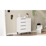 Hanah home Komoda s ladicama 74,8x95,1x44,5cm Bijela | Eponuda.ba