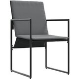  Stolica s jastukom 4 pcs Crna i antracit Tekstilen | Eponuda.com