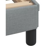  Krevet s madracem Dover svjetlosivi 90x200cm tkanina | shoptok.hr