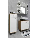MID.YOU Spodnja Omarica Nilosi, Bela, Barva Hrasta | Shoptok.si