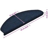  Prostirke za stepenice, samoljepljive, 5 kom. 65x21x4 cm, tamnoplave, poluokrugle, velike | shoptok.hr