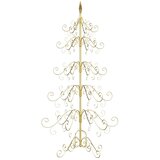  Metalna božićna jelka Zlatno 150 cm Čelik s prahom | shoptok.hr
