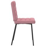  Jedilni stoli 2 kosa roza žamet, (21822637) | Shoptok.si