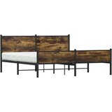 Metalni okvir kreveta bez madraca boja hrasta 180x200 cm | shoptok.hr