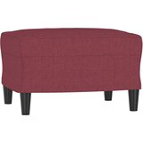  Trosjed s tabureom crvena boja vina 180 cm od tkanine | shoptok.hr