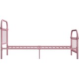  Okvir za krevet ružičasti metalni 100 x 200 cm | shoptok.hr