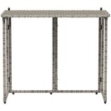 vidaXL Zložljiva vrtna miza Grey 90x51x75 cm Poly Rattan | Shoptok.si