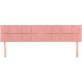  Posteljno vzglavje 2 kosa roza 90x5x78/88 cm žamet, (20933793) | Shoptok.si
