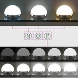  LED Ogledalo za Toaletni Stolić Bijeli 80 x 10 x 52,5 cm | shoptok.hr