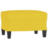  Fotelja s tabureom svjetložuta 60 cm od tkanine | shoptok.hr