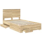  Konstrukcija postelje Sonoma hrast 120 x 200 cm Konstruiran les, (5000103159) | Shoptok.si