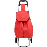 vidaXL Nakupovalni voziček s kolesi Rdeč 35 L, (22094806) u