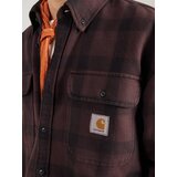 Carhartt WIP Srajca vinsko rdeča / pegasto črna | Shoptok.si