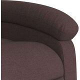  Masažni naslanjač temno rjavo blago, (20922607) | Shoptok.si