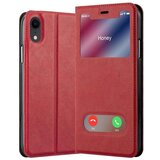 Cadorabo Ohišje, združljivo z Apple iPhone XR v žafranovo rdeča - Zaščitni ovitek z magnetnim zapiranjem, stoječo funkcijo in 2 okencema za gledanje, (20551130) Cene