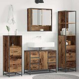  Set namještaja za kupaonicu 4 pcs Staro drvo Konstruirano drvo | shoptok.hr