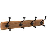 WALTECO Letev za obešanje (Do x Š x V: 730 x 160 x 115 mm, Število kaveljčkov: 4 kos, Les) | Shoptok.si