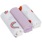 Lässig Tetra pelena M Happy Rascals Heart lavender 3 kom, 60 x 60 cm | shoptok.hr