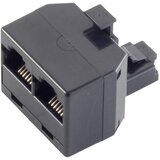 Shiverpeaks Western adapter [1x RJ11 vtič 6p4c - 2x RJ11 vtičnica 6p4c] črna, (20411172) | Shoptok.si