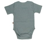  Lunilou - Rebrasti bodi kratki rukav s prugama, Silver Blue/ Iced Latte | shoptok.hr