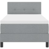 vidaXL okvir kreveta s madracem svijetlo siva 90x190 cm tkanina | shoptok.hr