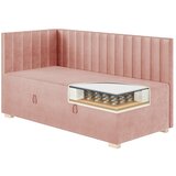 Ghado Roza kutni dječji krevet s prostorom za odlaganje s madracem 90x200 cm Snugi - | shoptok.hr