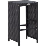  9-dijelni vrtni barski set od poliratana crni | shoptok.hr