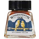 WINSOR & NEWTON Tinta za crtanje (Kanarinac žuto, 14 ml, Boca) | shoptok.hr