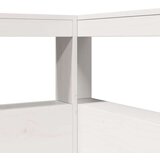  Knjižna postelja brez vzmetnice bela 75x190 cm trdna borovina | Shoptok.si