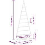 vidaXL Kovinska novoletna jelka za dekoracijo črna 125 cm | Shoptok.si