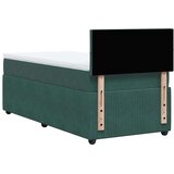 vidaXL Box spring krevet s madracem tamnozeleni 90x200 cm baršunasti | shoptok.hr