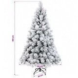  Umjetno božićno drvce s nogom 180 cm 300 LED lampica - Bijela 180 cm s LED svjetlima | shoptok.hr