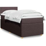 Maison Chic Box spring postelja - Vzmetna postelja z vzmetnico temno rjava 90x200 cm blago SL23909, (21891110) | Shoptok.si