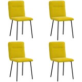 Furnova Jedilni stoli 4 kosi rumen žamet, (21929306) | Shoptok.si