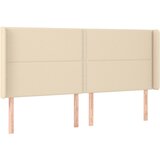  Uzglavlje s ušima krem 183x16x118/128 cm od tkanine | shoptok.hr