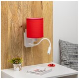  Brilagi - LED zidna lampa NUBILA 1xE27/25W/230V + LED/3W bela/crvena | Eponuda.com