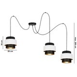  Visilica na sajli NESS 3xE27/60W/230V u obliku pauka, crna/bela | Eponuda.com