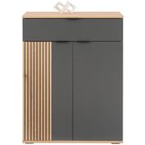 Mömax Komoda Clever, Barva Hrasta, Antracit | Shoptok.si