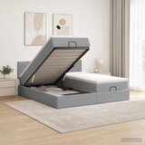  od pjene s madracem i LED-om Svjetlosiva 200 x 200 cm | shoptok.hr