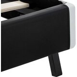  Okvir za krevet od umjetne kože s LED svjetlom crni 120x200 cm | shoptok.hr